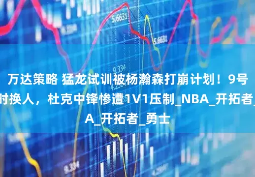 万达策略 猛龙试训被杨瀚森打崩计划！9号签临时换人，杜克中锋惨遭1V1压制_NBA_开拓者_勇士