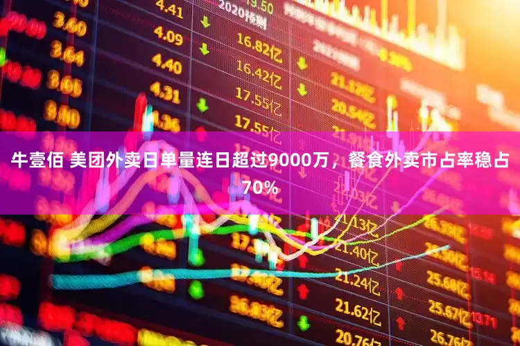 牛壹佰 美团外卖日单量连日超过9000万,餐食外卖市占率稳占70%